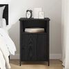 vidaXL Bedside Cabinet Black Oak 40 x 42 x 60 cm Engineered Wood