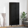 vidaXL Highboard Black Oak 69.5 x 34 x 180 cm Engineered Wood