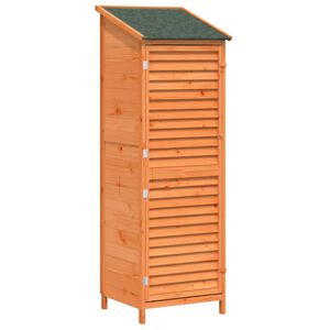 vidaXL Garden Shed Brown 59 x 56 x 176 cm Solid Fir Wood