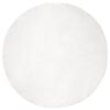 vidaXL Anti-Slip Faux Rabbit Fur Rug OLITE White &Oslash; 160 cm Polyester