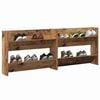 vidaXL Shoe Cabinet 2 pcs Old wood 80 x 18 x 60 cm Engineered Wood