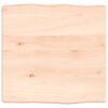 vidaXL Table Top 40x40x(2-6) cm Untreated Solid Wood Live Edge