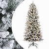 vidaXL Artificial Hinged Christmas Tree 150 cm 150 LEDs Warm White