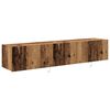 vidaXL TV Wall Cabinet 2 pcs Old Wood 80 x 35 x 31 cm Engineered Wood