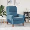 vidaXL Armchair Blue 76 x 94 x 102 cm Velvet