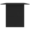 vidaXL Dining Table Black 180x90x76 cm Engineered Wood