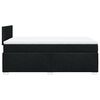 vidaXL Box Spring Bed with Mattress Black 120x200 cm Fabric