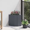 vidaXL Corner Planter Anthracite 30 x 30 x 35 cm Steel