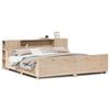 vidaXL Bed Frame without Mattress 200x200 cm Solid Wood Pine
