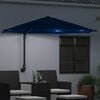 vidaXL Garden Parasol Azurblau 248 x 248 x 148 cm Polyester and Steel