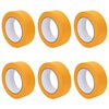 vidaXL Painter Masking Tapes 6 pcs Yellow 38mm x 50m Paper