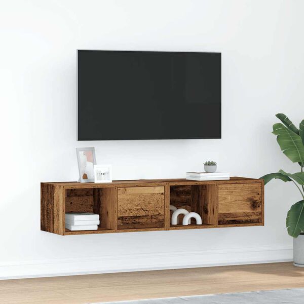vidaXL TV Cabinets 2 pcs Old Wood 60x31x25.5 cm Engineered Wood