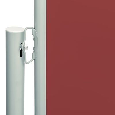 vidaXL Patio Retractable Side Awning 200x600 cm Red