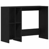 vidaXL Desk Black Oak Engineered Wood 102.5 x 35 x 75 cm