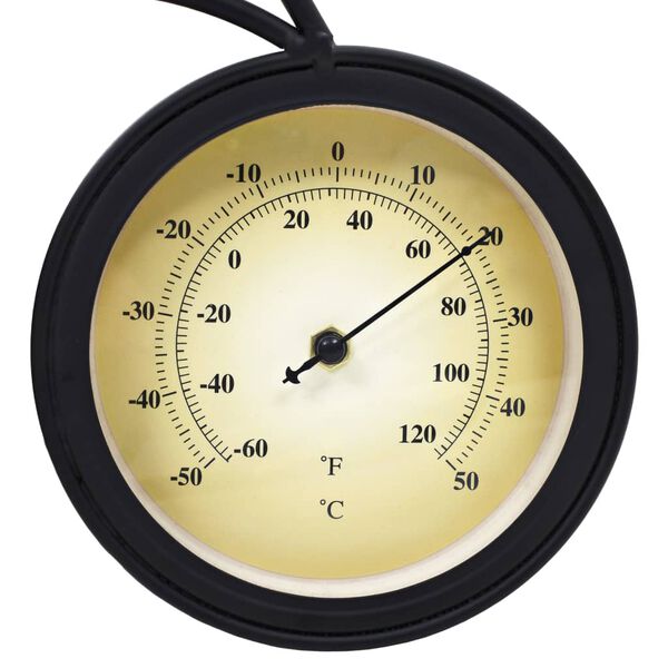 vidaXL Garden Wall Clock with Thermometer Bicycle Vintage