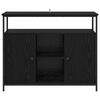 vidaXL Sideboard Black Oak 100 x 35 x 80 cm Engineered Wood