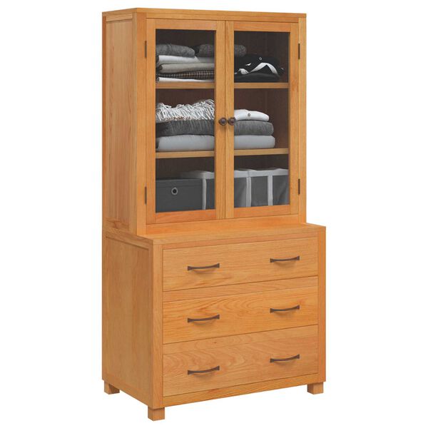 vidaXL Storage Furniture Set with Drawer Brown Engineered wood