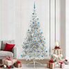 vidaXL Artificial Pre-lit Christmas Tree Silver 240 cm PET