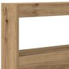 vidaXL Headboard Cabinet with LED Artisan Oak 160x17x102 cm