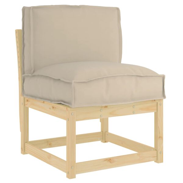 vidaXL Pallet Cushion for Backrest Taupe 50 x 40 x 12 cm Oxford fabric