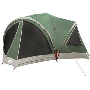 vidaXL Family Tent 10-Person Green and Grey 460 x 430 x 214 cm