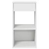 vidaXL Bedside Cabinets with Drawer 2 pcs White 35x34x66.5 cm