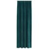 vidaXL Blackout Curtains 2 pcs Dark Green 140 x 260 cm Velvet