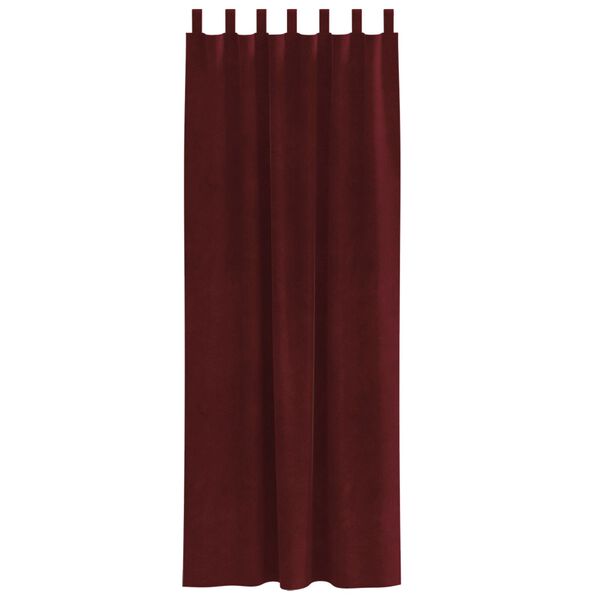 vidaXL Blackout Curtains 2 pcs Wine Red 140 x 260 cm Velvet