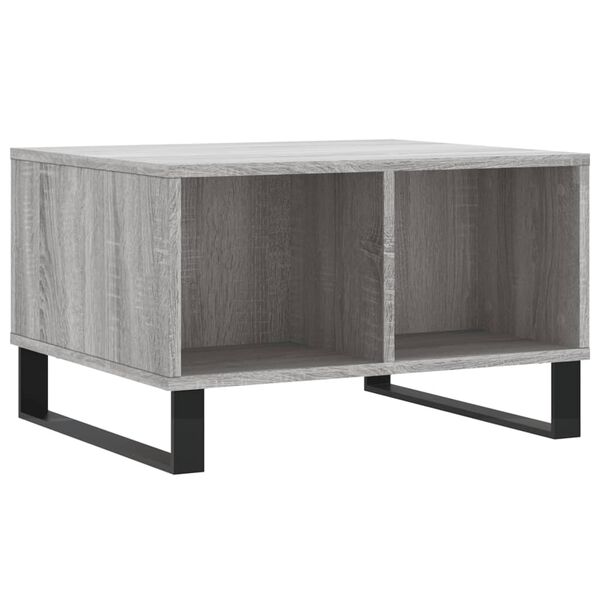 vidaXL Coffee Table Grey Sonoma 60x50x36.5 cm Engineered Wood