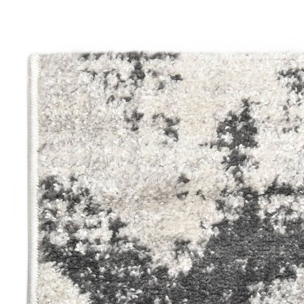 vidaXL Rug Grey and White 160x230 cm PP