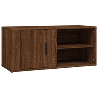 vidaXL TV Cabinet Brown Oak 80x31,5x36 cm Engineered Wood