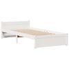 vidaXL Bookcase Bed without Mattress White 100x200cm Solid Wood Pine