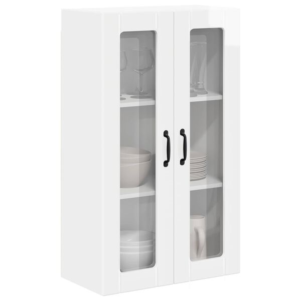vidaXL Kitchen Wall Cabinet High Gloss White 60 x 31 x 100 cm
