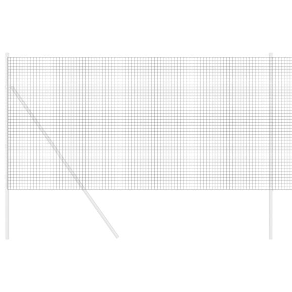 vidaXL Welded Wire Fence Grey 1.2 x 50 m Steel