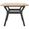 vidaXL Coffee Table Y-Frame 80x50x40.5 cm Solid Wood Pine and Steel