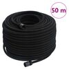 vidaXL Garden Soaker Hose Black 0.6" 50 m Rubber