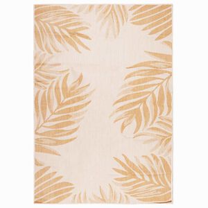 vidaXL Outdoor Flatweave Rug 200x280 cm Leaf Pattern