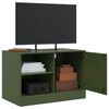 vidaXL TV Cabinet Olive Green 67x39x44 cm Steel