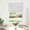 vidaXL Pleated Blind Light Grey 85x150 cm Fabric Width 84.4 cm Polyester