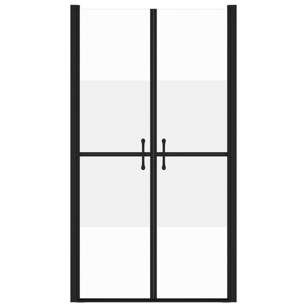 vidaXL Shower Door Half Frosted ESG (78-81)x190 cm