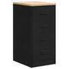 vidaXL Garage Cabinets 2 pcs Black Engineered Wood