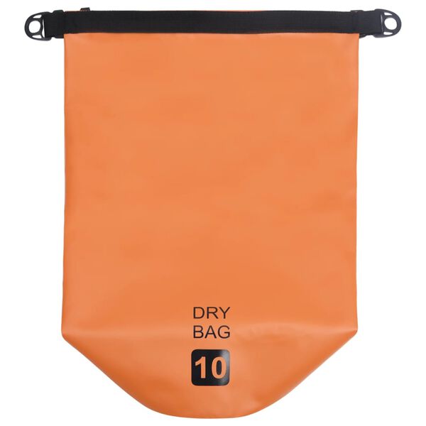 vidaXL Dry Bag Orange 10 L PVC