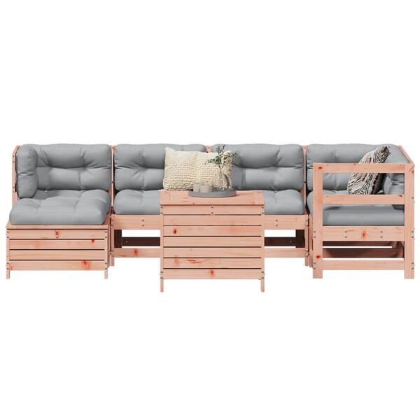 vidaXL 7 Piece Garden Sofa Set Solid Wood Douglas Fir