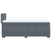 vidaXL Box Spring Bed with Mattress Dark Grey 100x200 cm Velvet