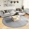 vidaXL Shaggy Rug PAMPLONA High Pile Modern Grey &Oslash; 240 cm