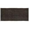 vidaXL Table Top Dark Brown 140x60x(2-4) cm Treated Solid Wood Live Edge