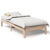 vidaXL Bed Frame without Mattress 80x200 cm Solid Wood Pine
