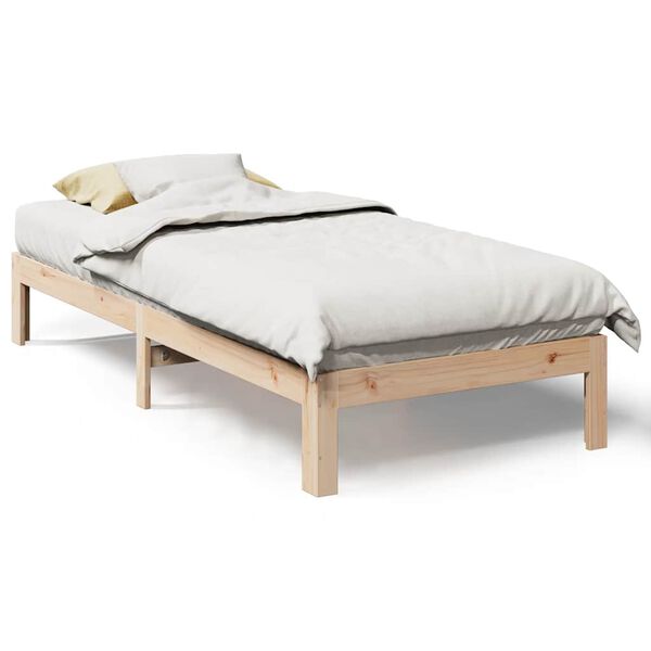 vidaXL Bed Frame without Mattress 80x200 cm Solid Wood Pine