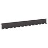 vidaXL Lawn Edging 10 pcs 102 x 10 x 4 cm Steel Black
