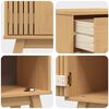 vidaXL Bathroom Furniture Set with Drawer 3 pcs Brown Solid Pine wood